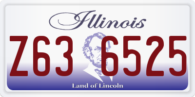 IL license plate Z636525