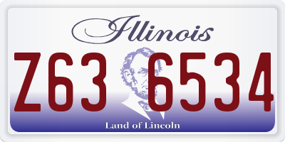 IL license plate Z636534