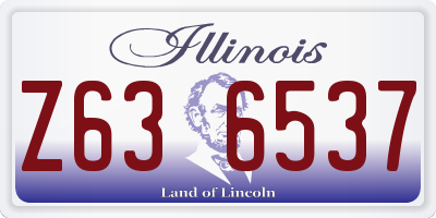 IL license plate Z636537