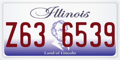 IL license plate Z636539