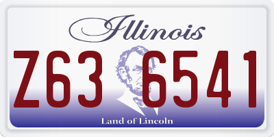 IL license plate Z636541