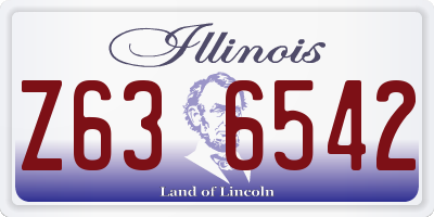 IL license plate Z636542