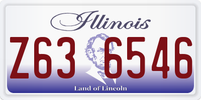IL license plate Z636546