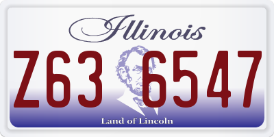 IL license plate Z636547