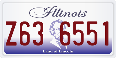 IL license plate Z636551