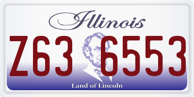 IL license plate Z636553