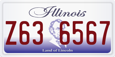 IL license plate Z636567