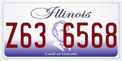 IL license plate Z636568