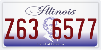 IL license plate Z636577