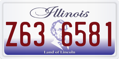 IL license plate Z636581