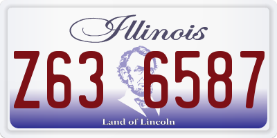 IL license plate Z636587