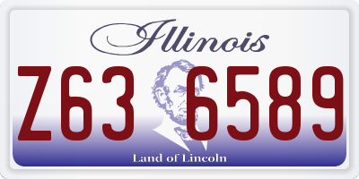 IL license plate Z636589