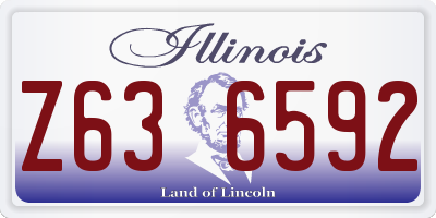 IL license plate Z636592