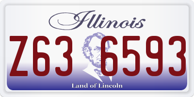 IL license plate Z636593