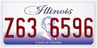 IL license plate Z636596