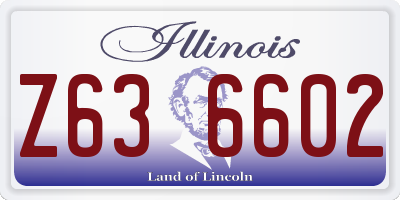 IL license plate Z636602