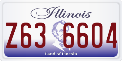 IL license plate Z636604