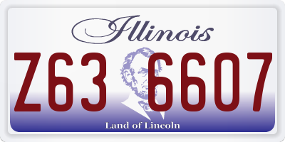 IL license plate Z636607