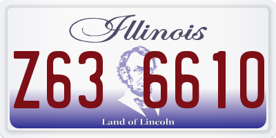 IL license plate Z636610