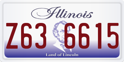 IL license plate Z636615