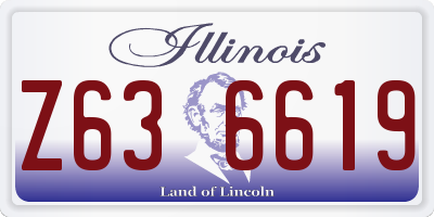 IL license plate Z636619