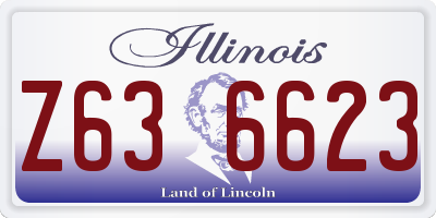 IL license plate Z636623