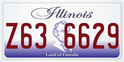 IL license plate Z636629