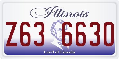 IL license plate Z636630