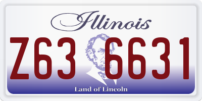 IL license plate Z636631