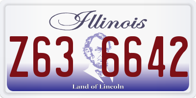 IL license plate Z636642