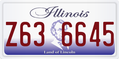 IL license plate Z636645