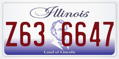 IL license plate Z636647