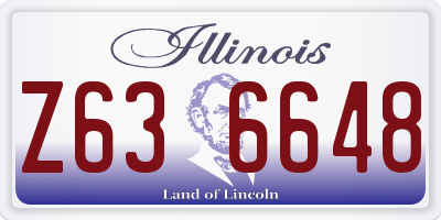 IL license plate Z636648