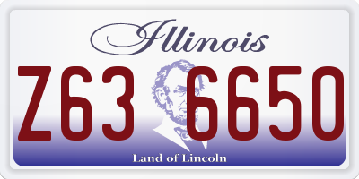 IL license plate Z636650