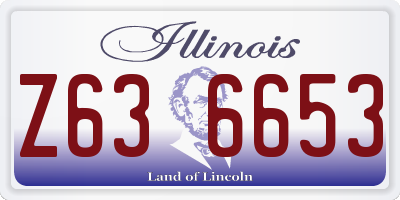 IL license plate Z636653