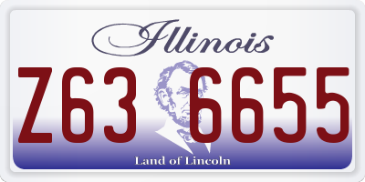 IL license plate Z636655