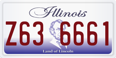 IL license plate Z636661