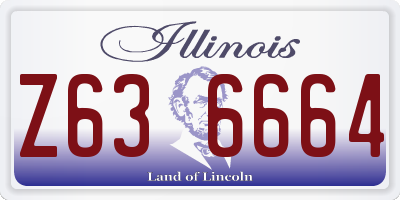 IL license plate Z636664