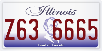 IL license plate Z636665