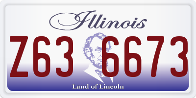 IL license plate Z636673