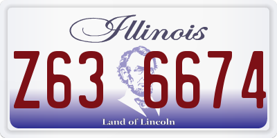 IL license plate Z636674
