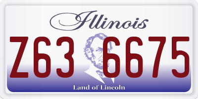 IL license plate Z636675