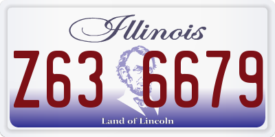 IL license plate Z636679