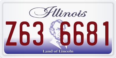 IL license plate Z636681