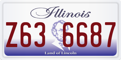 IL license plate Z636687