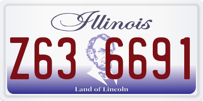 IL license plate Z636691