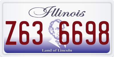IL license plate Z636698