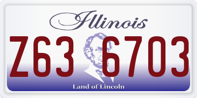 IL license plate Z636703