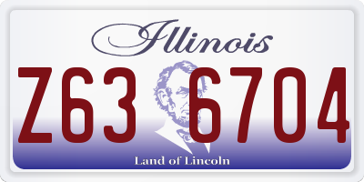 IL license plate Z636704