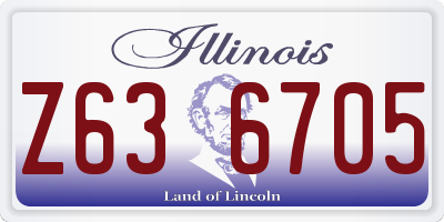 IL license plate Z636705